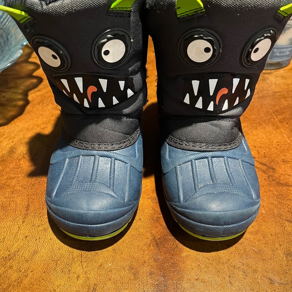 Cat & Jack Blue Monster Kids Boots